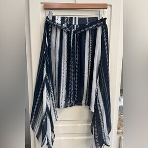 Show me your mumu Striped Navy and White Skirt